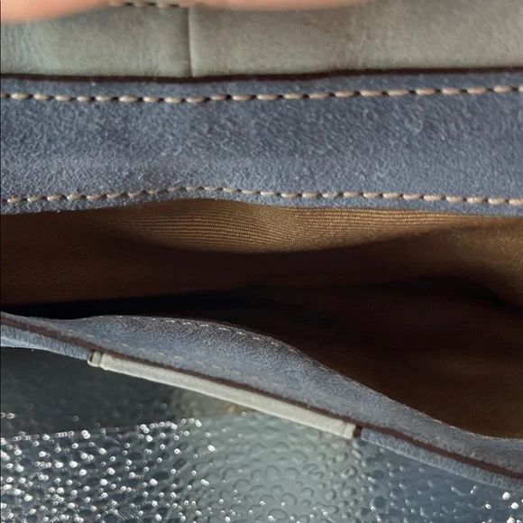 1.18.26 Coach Legacy Jacquard & Blue Suede 👀 11”x8” - Picture 10 of 16